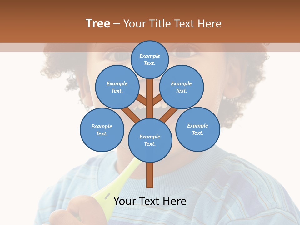 Happy Daughter Expression PowerPoint Template