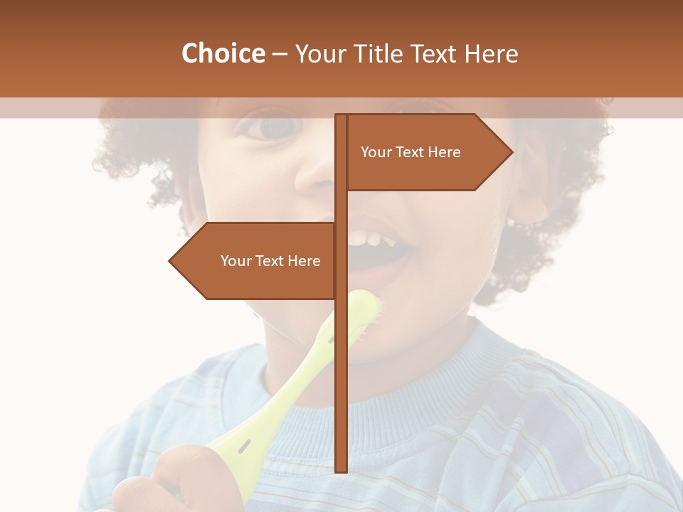 Happy Daughter Expression PowerPoint Template