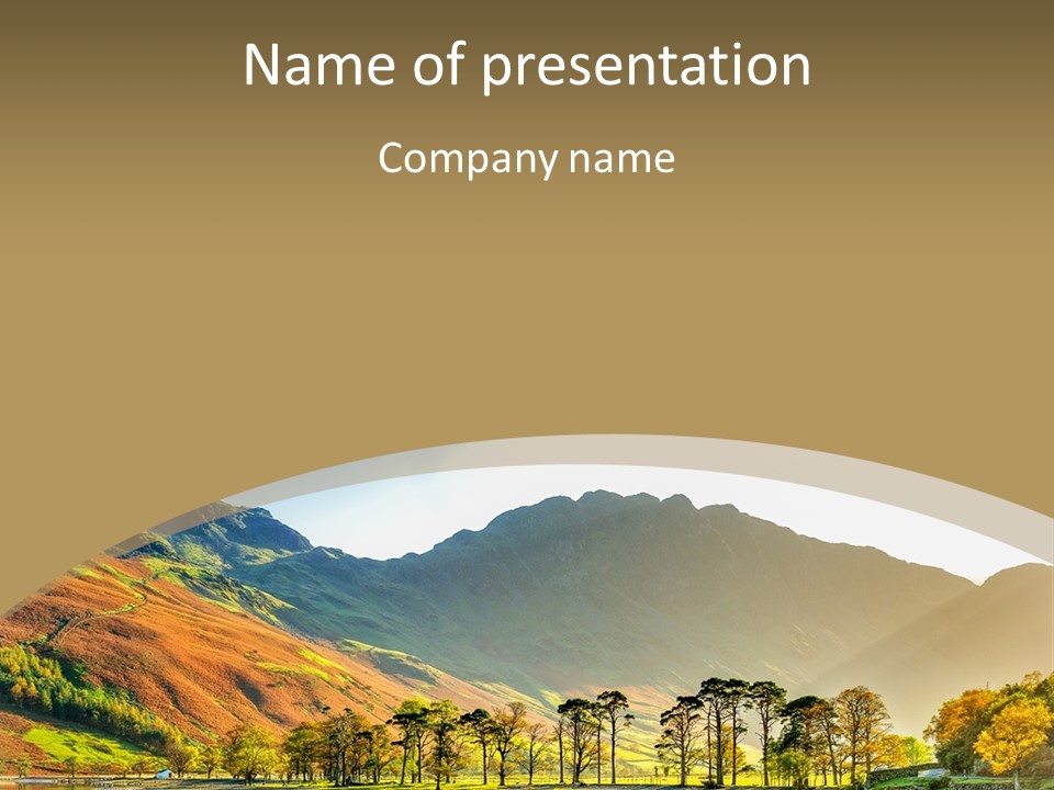 Fells Blue Nature PowerPoint Template