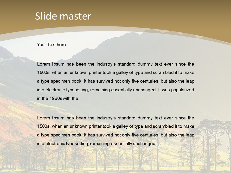 Fells Blue Nature PowerPoint Template