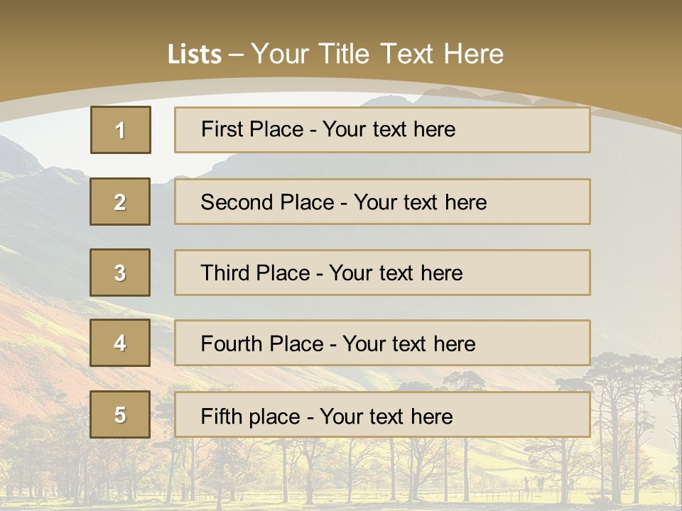 Fells Blue Nature PowerPoint Template