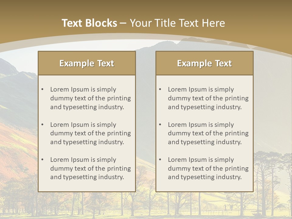 Fells Blue Nature PowerPoint Template
