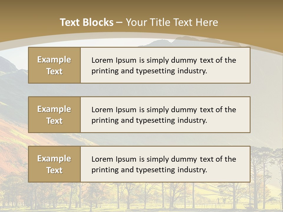 Fells Blue Nature PowerPoint Template