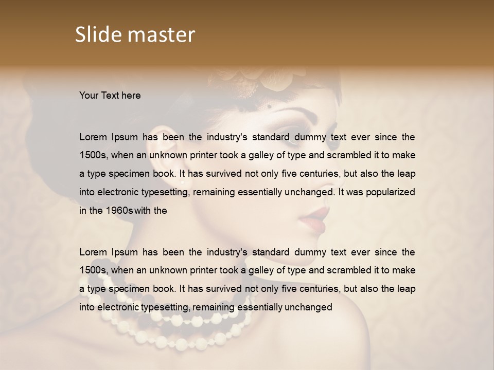 Classic Young Art PowerPoint Template