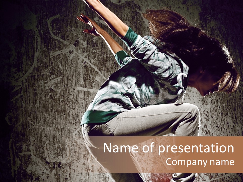 Hoodie Grunge Acrobat PowerPoint Template