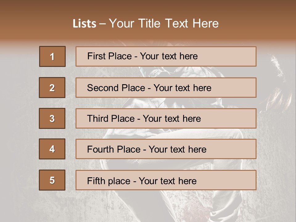 Hoodie Grunge Acrobat PowerPoint Template