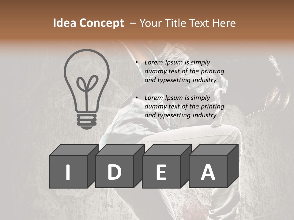 Hoodie Grunge Acrobat PowerPoint Template