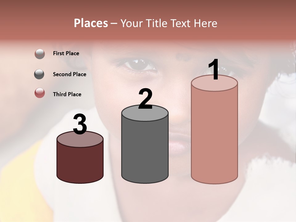 Traditional Little Girl Child PowerPoint Template