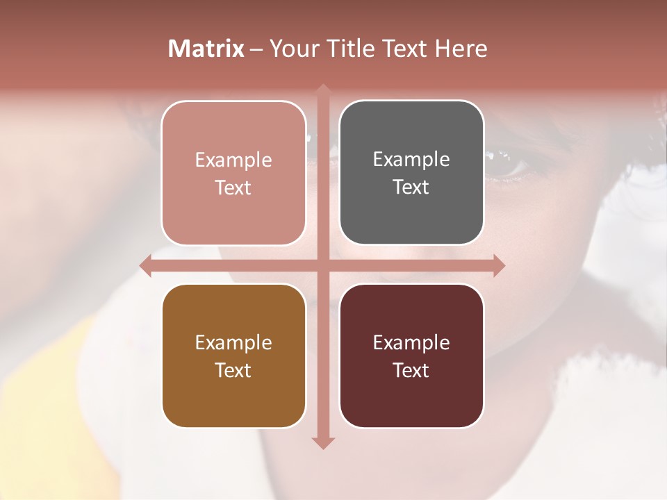 Traditional Little Girl Child PowerPoint Template