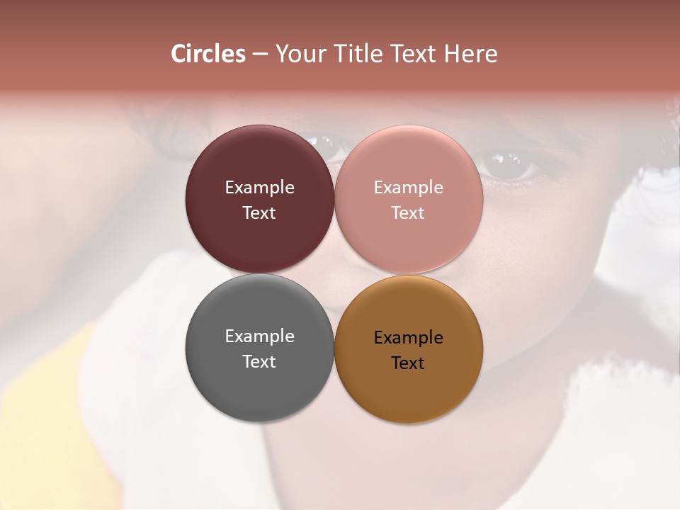 Traditional Little Girl Child PowerPoint Template