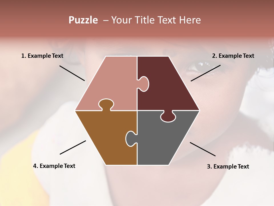 Traditional Little Girl Child PowerPoint Template