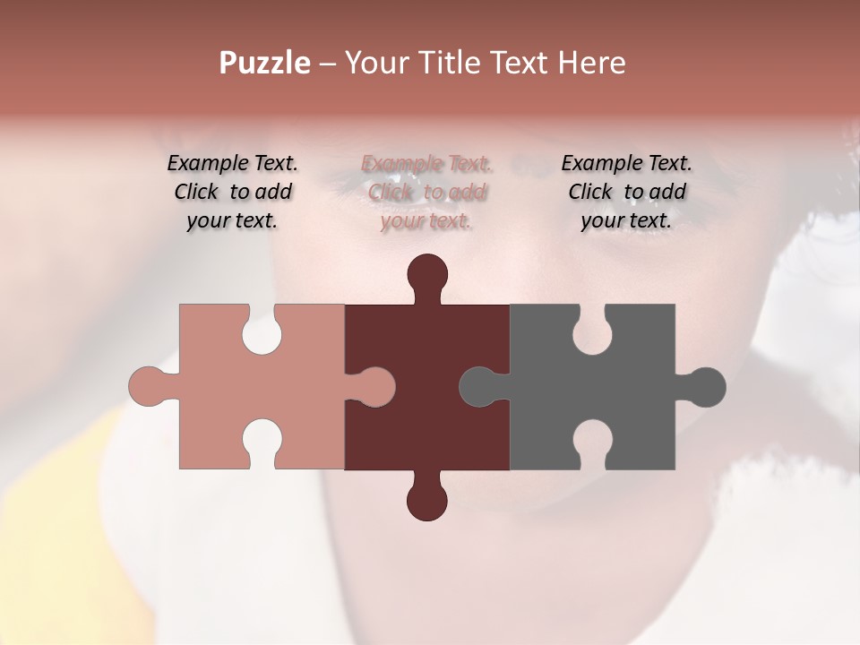 Traditional Little Girl Child PowerPoint Template