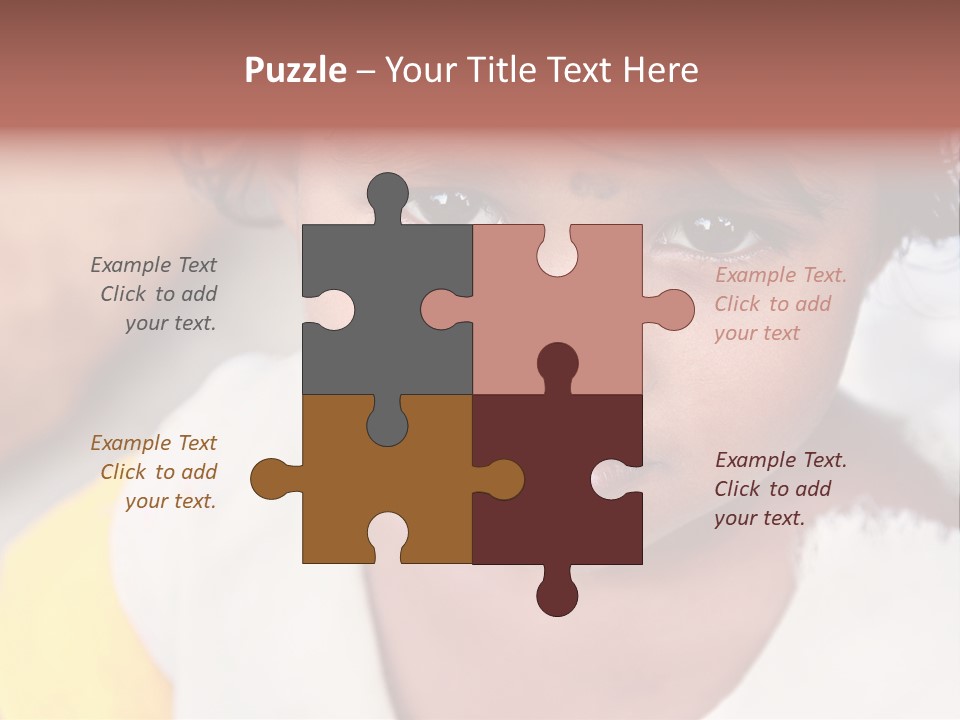 Traditional Little Girl Child PowerPoint Template