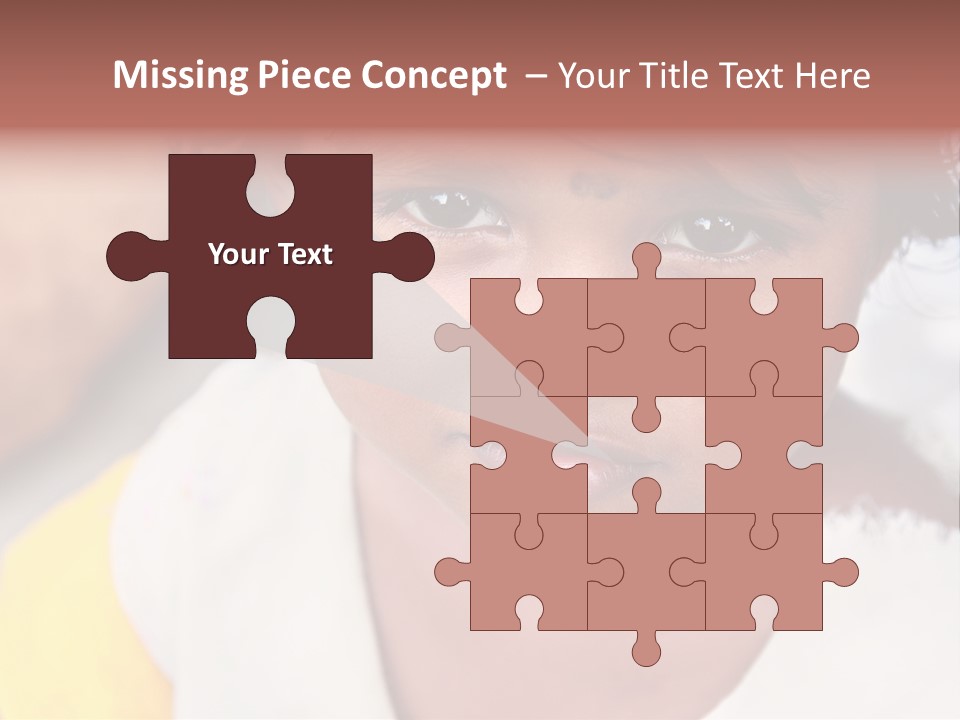 Traditional Little Girl Child PowerPoint Template