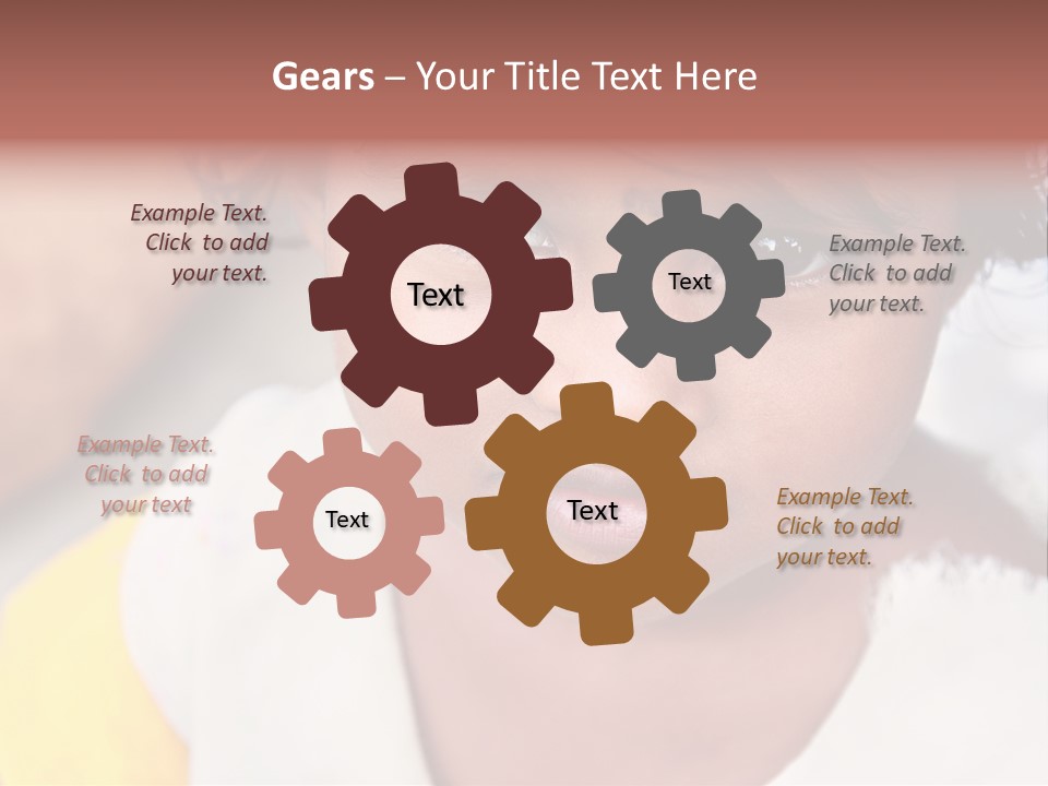 Traditional Little Girl Child PowerPoint Template