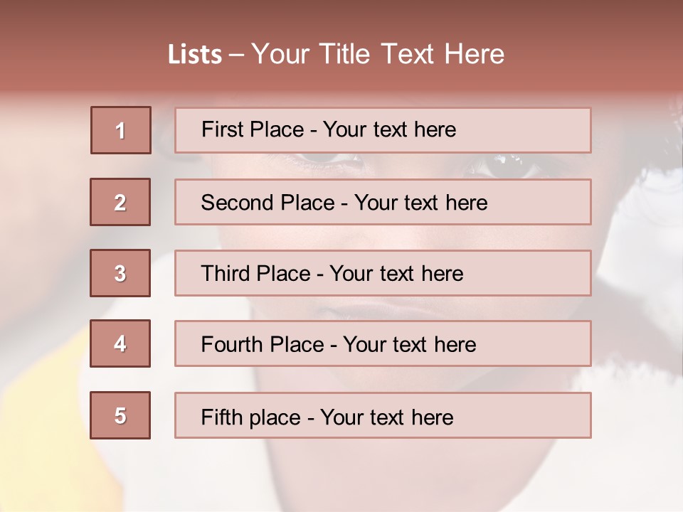 Traditional Little Girl Child PowerPoint Template