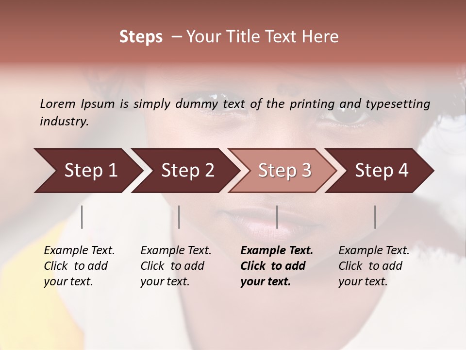 Traditional Little Girl Child PowerPoint Template