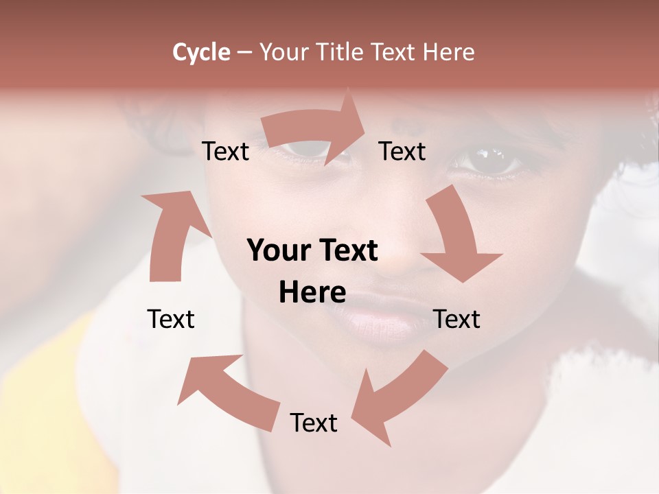 Traditional Little Girl Child PowerPoint Template