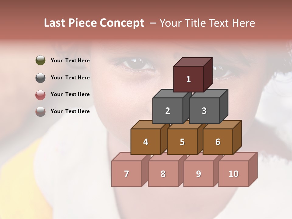 Traditional Little Girl Child PowerPoint Template