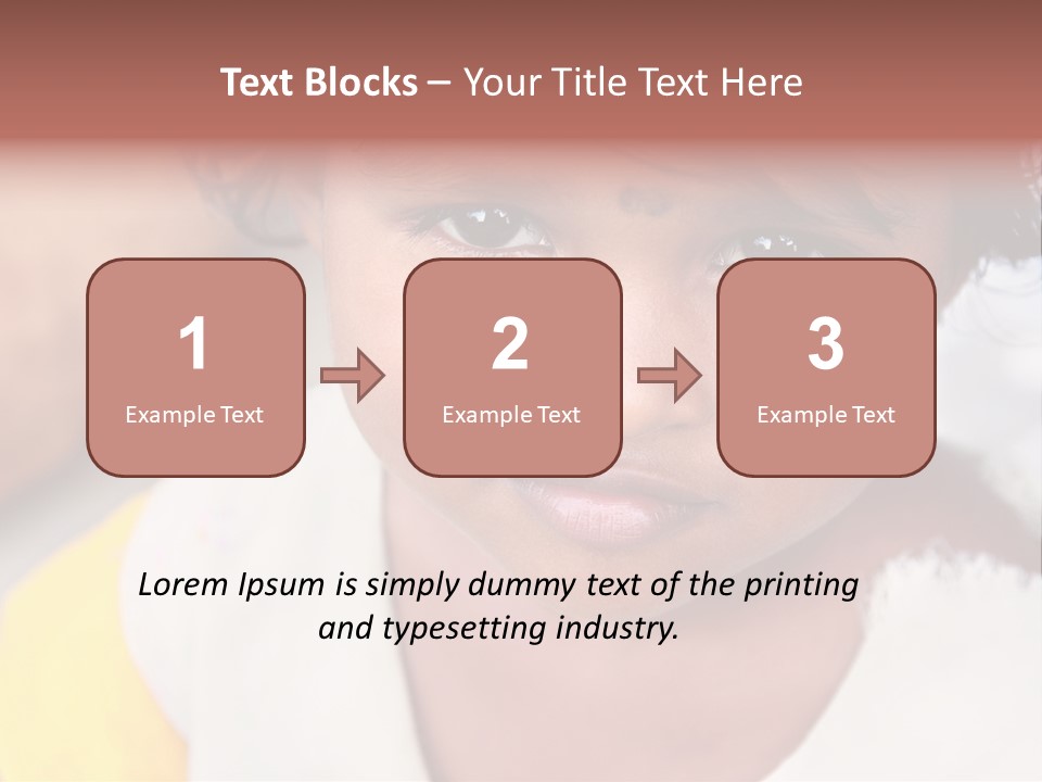 Traditional Little Girl Child PowerPoint Template