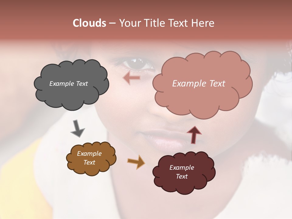 Traditional Little Girl Child PowerPoint Template