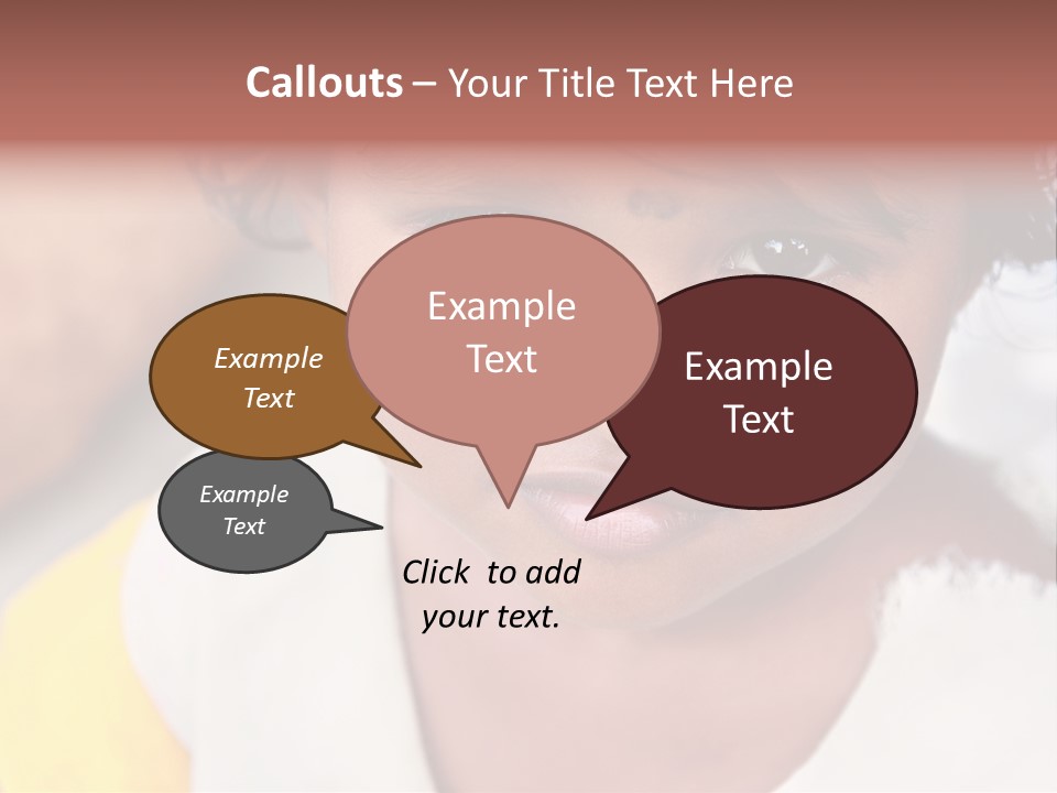 Traditional Little Girl Child PowerPoint Template