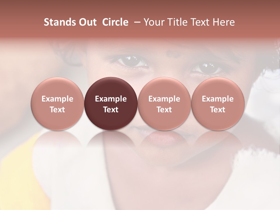 Traditional Little Girl Child PowerPoint Template