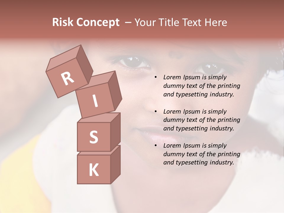 Traditional Little Girl Child PowerPoint Template