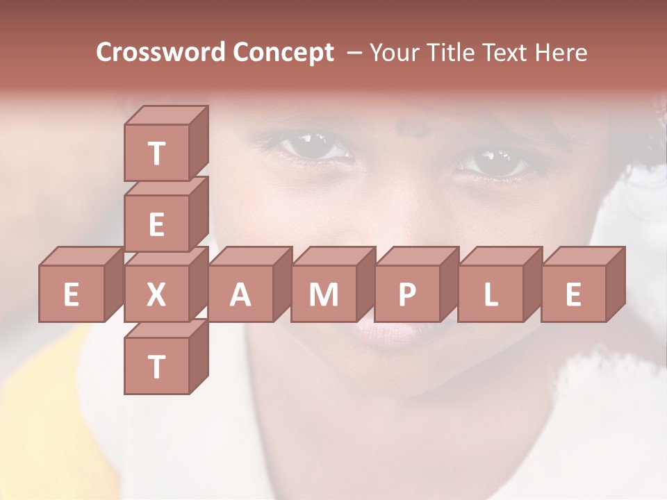 Traditional Little Girl Child PowerPoint Template