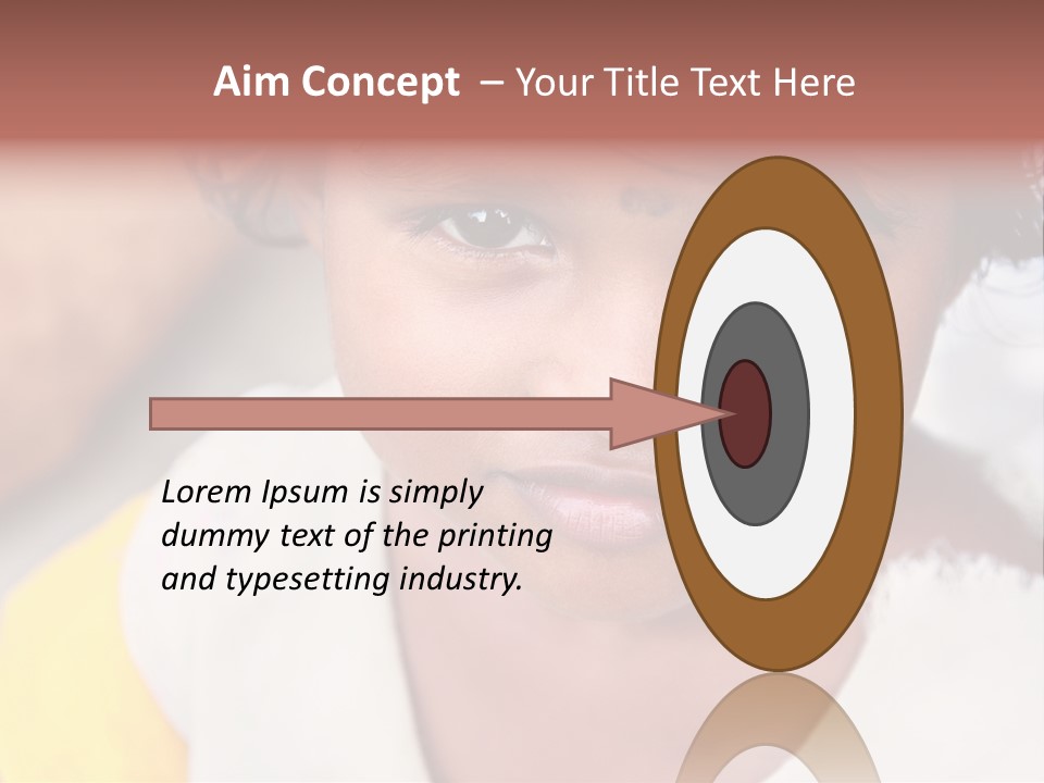 Traditional Little Girl Child PowerPoint Template