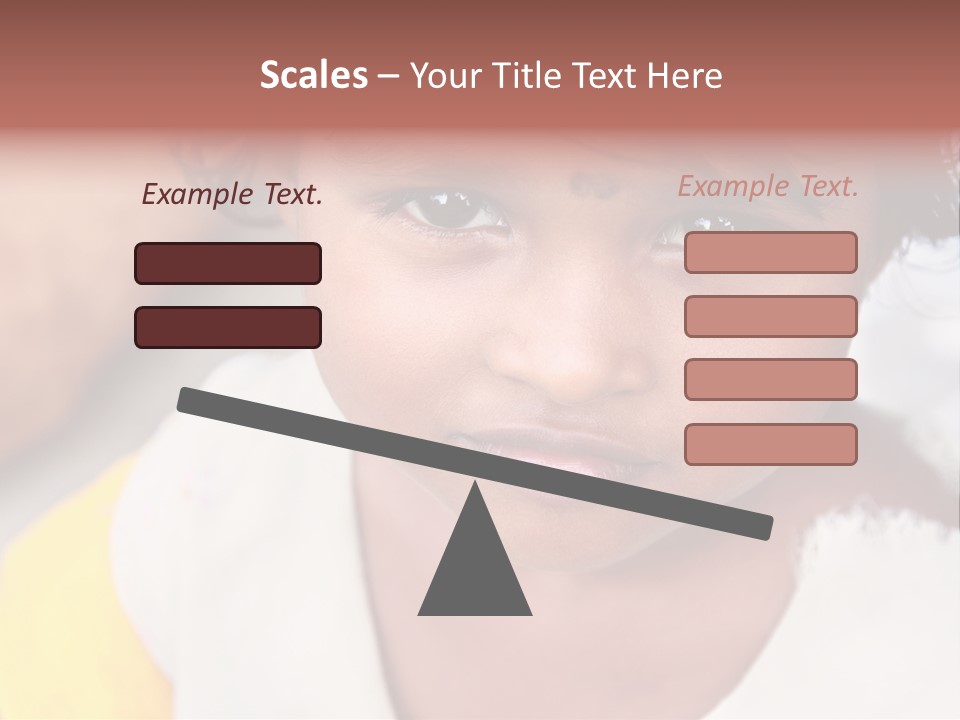 Traditional Little Girl Child PowerPoint Template