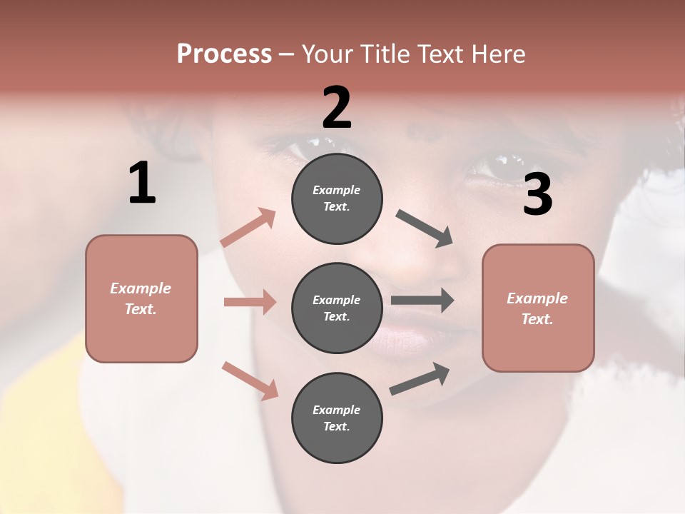 Traditional Little Girl Child PowerPoint Template