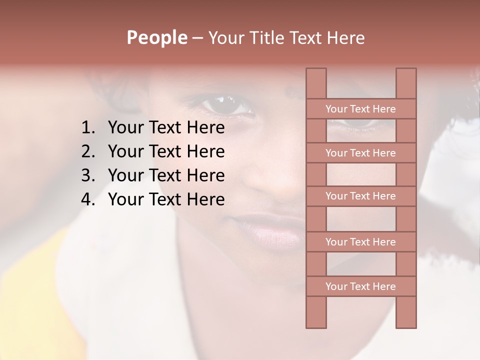 Traditional Little Girl Child PowerPoint Template