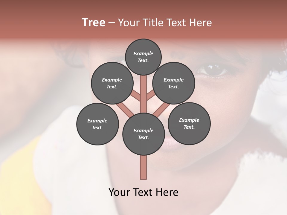 Traditional Little Girl Child PowerPoint Template