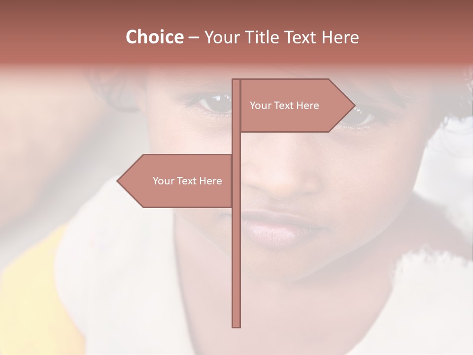 Traditional Little Girl Child PowerPoint Template