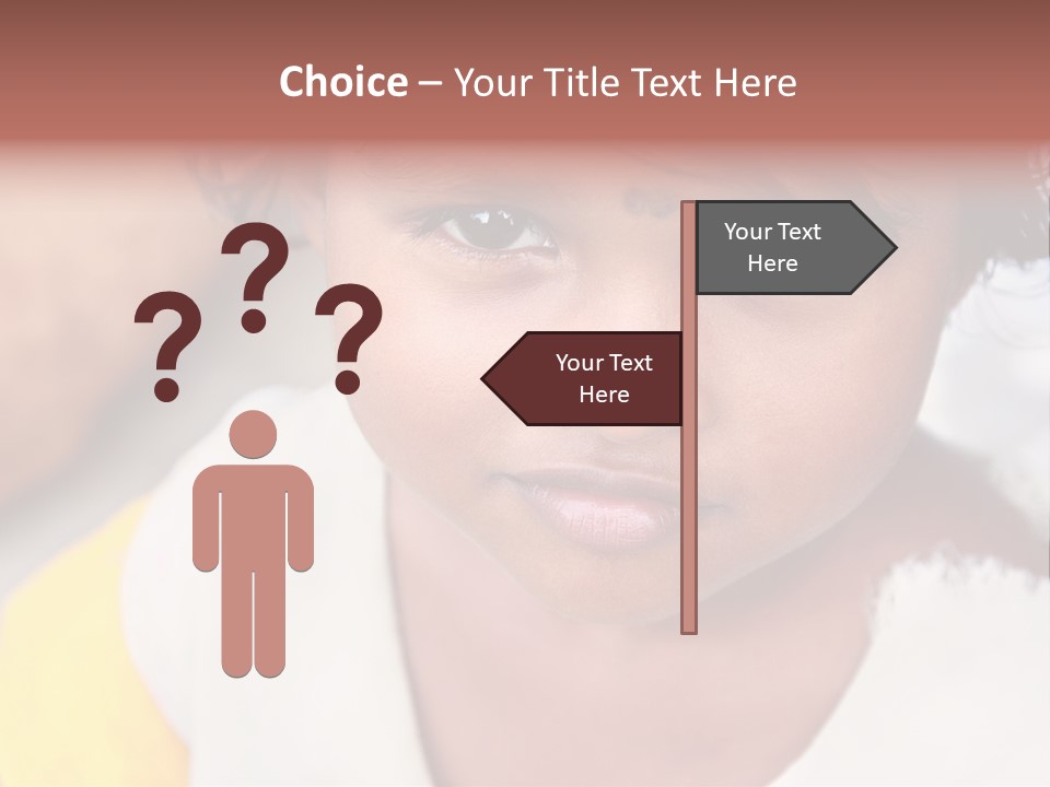 Traditional Little Girl Child PowerPoint Template