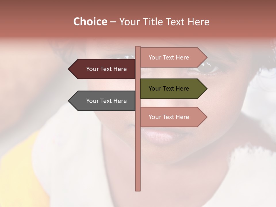 Traditional Little Girl Child PowerPoint Template