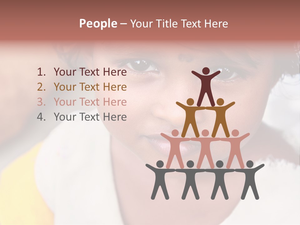 Traditional Little Girl Child PowerPoint Template