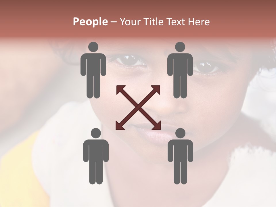 Traditional Little Girl Child PowerPoint Template