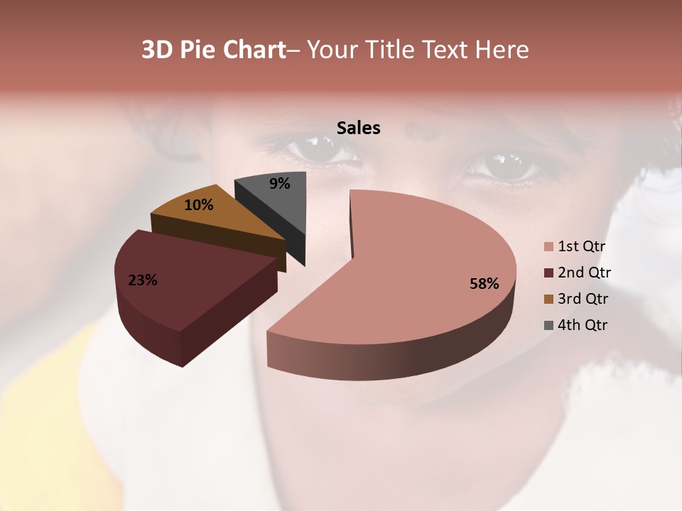 Traditional Little Girl Child PowerPoint Template