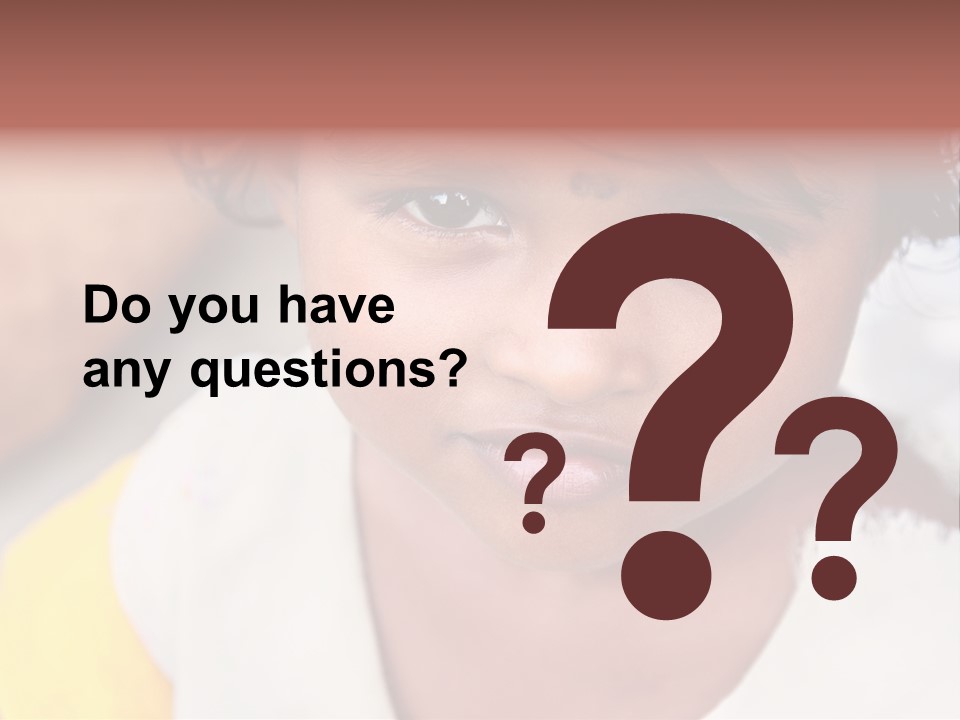 Traditional Little Girl Child PowerPoint Template