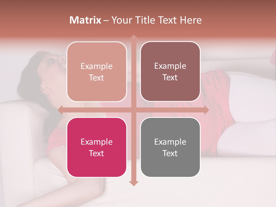 Television Woman Chubby PowerPoint Template