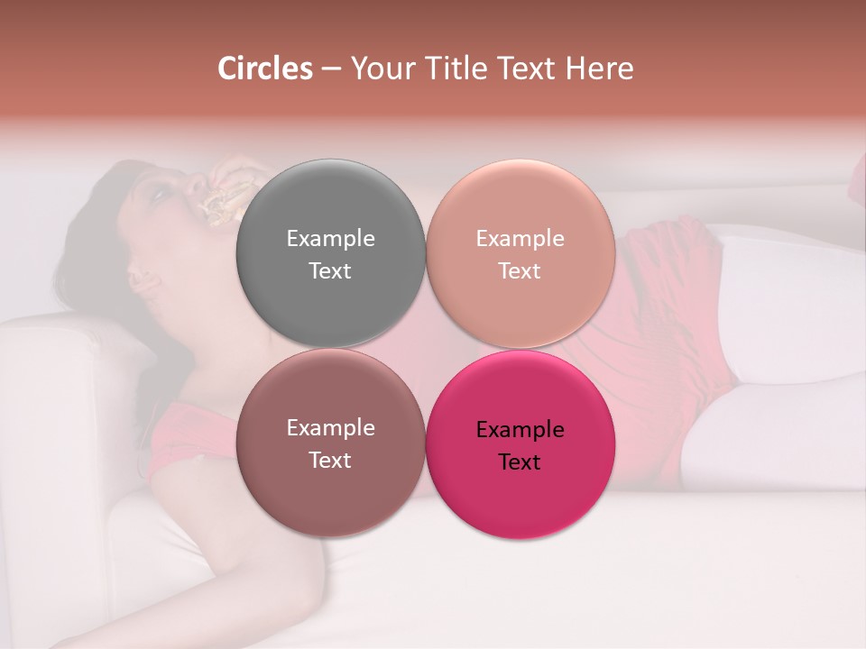 Television Woman Chubby PowerPoint Template