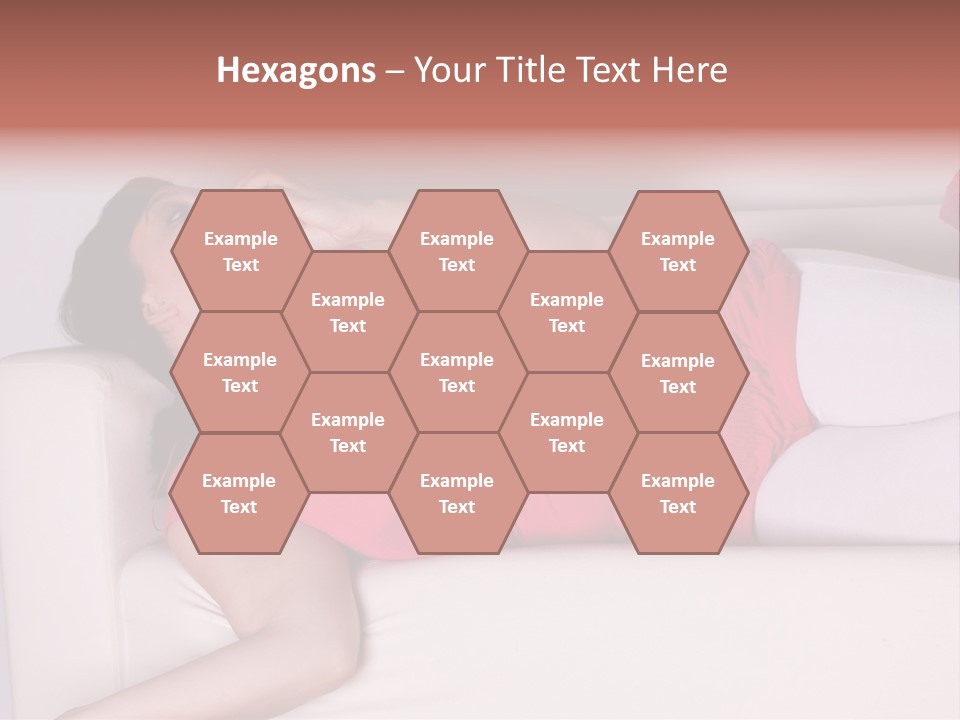 Television Woman Chubby PowerPoint Template