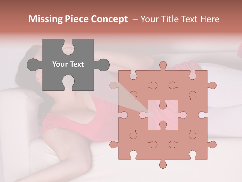 Television Woman Chubby PowerPoint Template