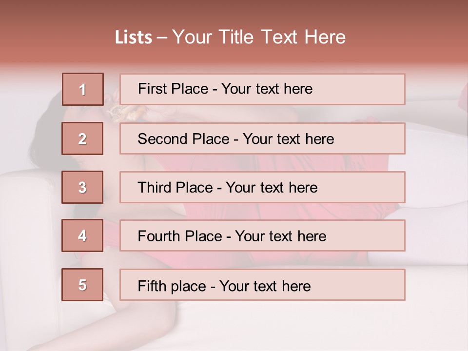 Television Woman Chubby PowerPoint Template