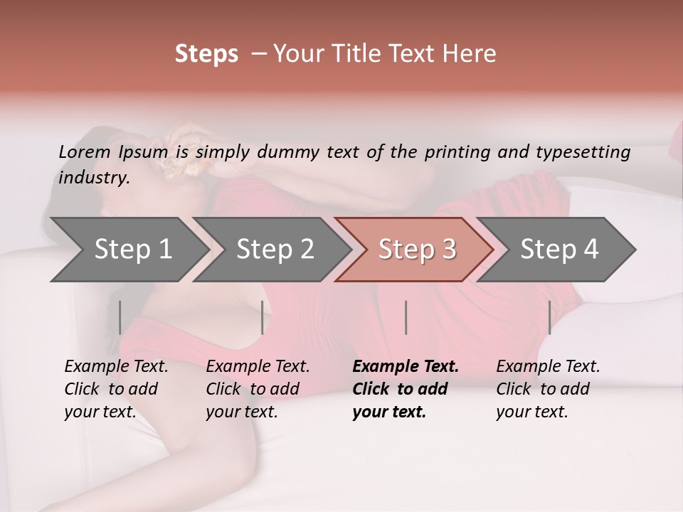 Television Woman Chubby PowerPoint Template