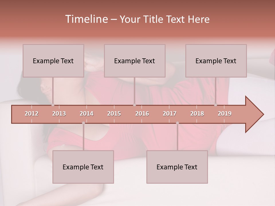 Television Woman Chubby PowerPoint Template