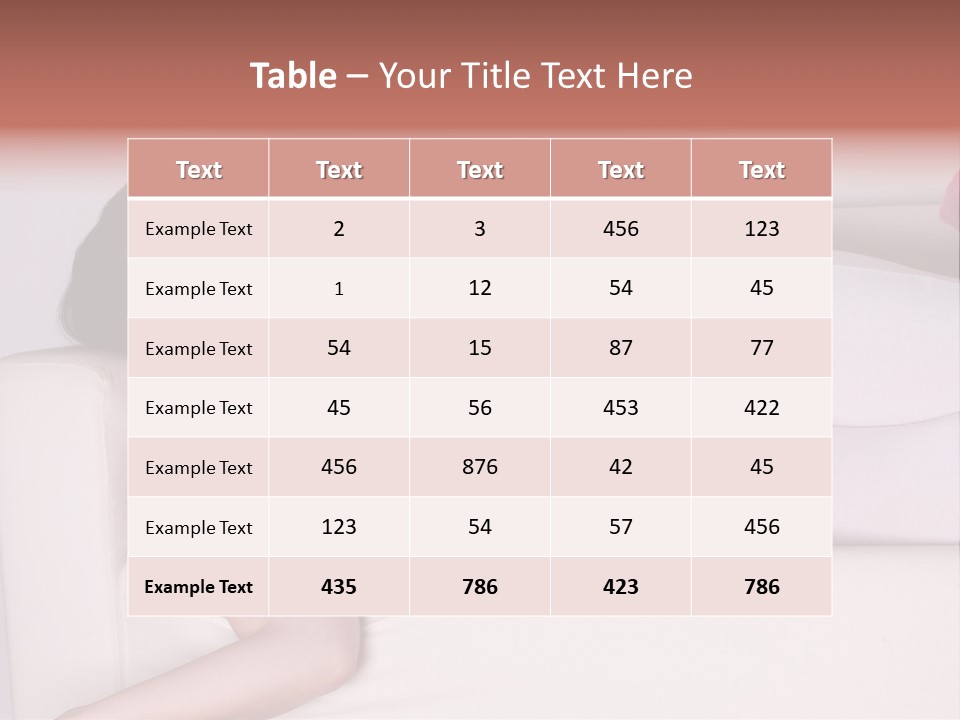 Television Woman Chubby PowerPoint Template