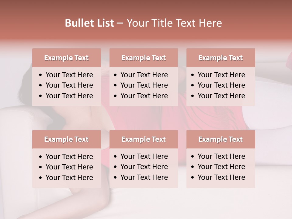 Television Woman Chubby PowerPoint Template